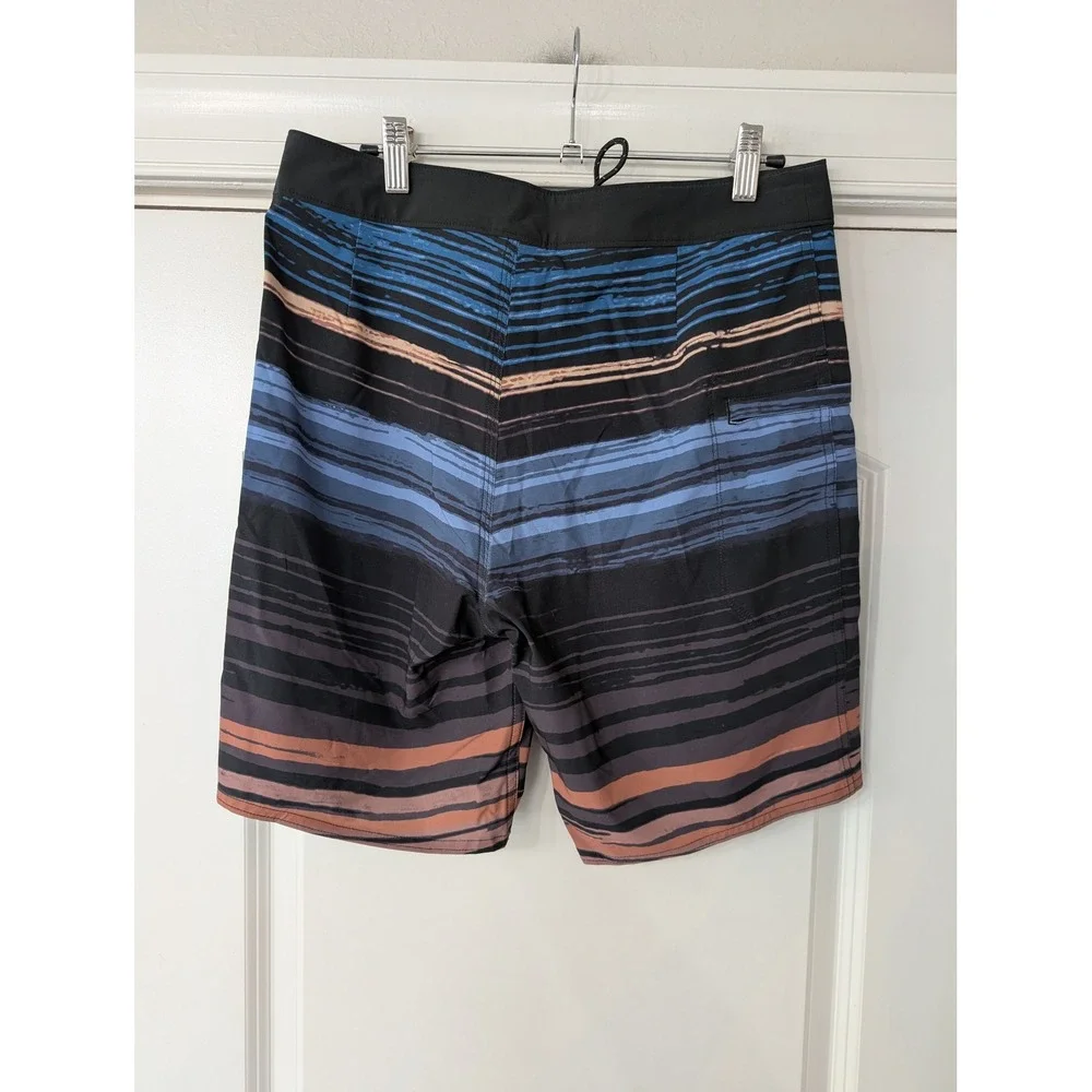 Outerknown Mens 29 Nomadic Board Shorts Striped Swim Trunk NWTs beach surfer‎